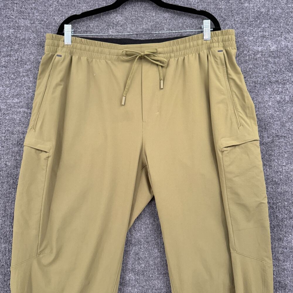 Lululemon Mens Cargo Jogger Pants Size XXL Green Drawstring Waist Athletic Tech - Picture 2 of 12